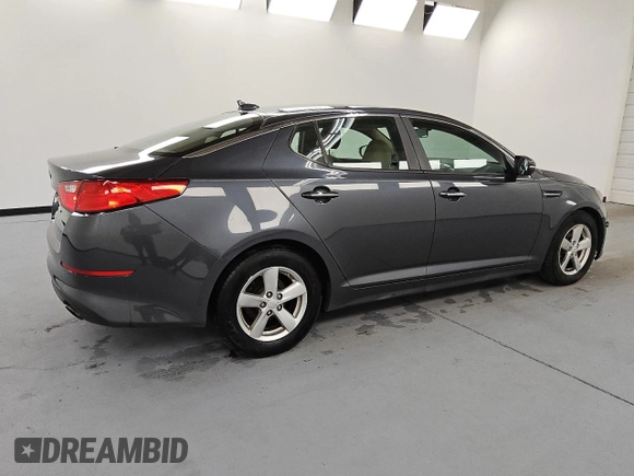 2015 Kia Optima LX с VIN KNAGM4A77F5626417, выставлен на аукционе Copart как лот 57784605 с пробегом 185 381 миль миль и Чистый • Clean title. История ставок и продаж доступна на DreamBid. Изображение 3.