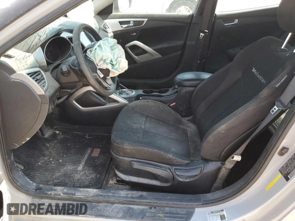 2013 Hyundai Veloster w/Gray Int with VIN KMHTC6AD0DU126717, listed as a Copart auction lot 65536944 with 89,662 mi miles and Salvage title. Bid and sale history available at DreamBid. Image 7.