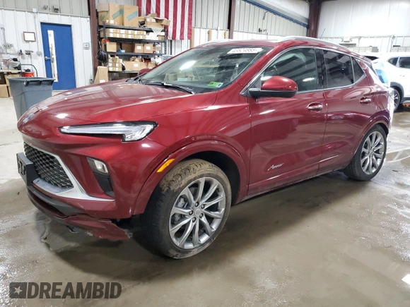 2024 Buick Encore GX Avenir with VIN KL4AMGSL3RB050251, listed as a Copart auction lot 43524885 with 7,752 mi miles and Salvage title. Bid and sale history available at DreamBid. Image 1.