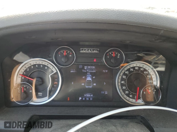 2013 Ram 1500 Big Horn z VIN 1C6RR7GT3DS551448, wystawiony jako Copart lot #54547155 z przebiegiem 147 826 mil mil oraz Szkoda całkowita • Salvage title. Historia ofert i sprzedaży dostępna na DreamBid. Obrazek 9.