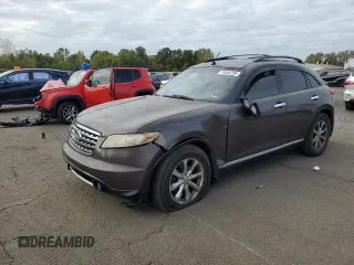 2007 Infiniti FX35 with VIN JNRAS08W47X208620, listed as a Copart auction lot 74446784 with 203,251 mi miles and Salvage Title. Bid and sale history available at carsss.com. Image 1.