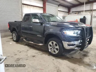 2019 Ram 1500 Laramie with VIN 1C6SRFDT6KN841744, listed as a Copart auction lot 47461755 with 80,749 mi miles and Salvage Title. Bid and sale history available at carsss.com. Image 4.