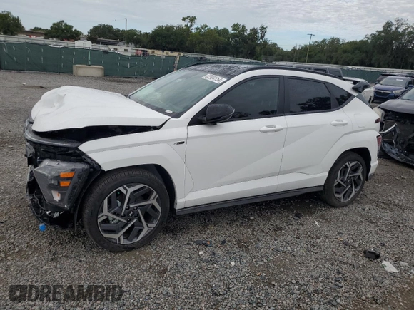 2024 Hyundai Kona N Line with VIN KM8HA3A31RU108350, listed as a Copart auction lot 62904154 with 3,912 mi miles and Salvage Title. Bid and sale history available at carsss.com. Image 1.