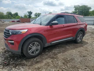 2023 Ford Explorer XLT z VIN 1FMSK8DH9PGB03108, wystawiony jako Copart lot #58425295 z przebiegiem 20 885 mil mil oraz Szkoda całkowita • Salvage title. Historia ofert i sprzedaży dostępna na DreamBid. Obrazek 1.