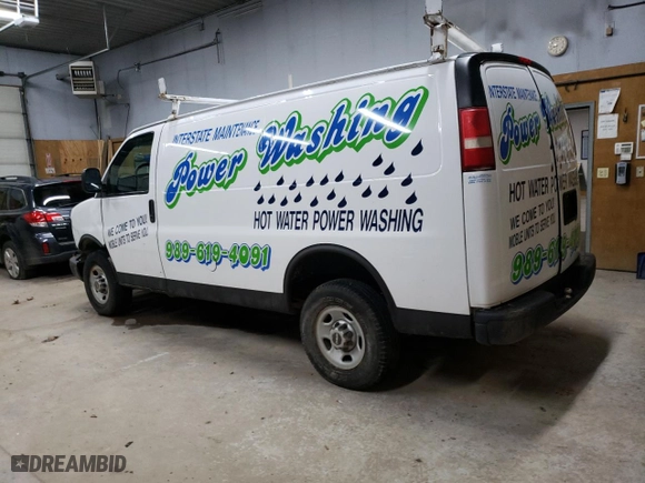 2009 GMC Savana Cargo Van with VIN 1GTGG25C791104713, listed as a Copart auction lot 86915354 with 0 mi miles and Clean Title. Bid and sale history available at carsss.com. Image 2.