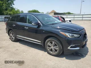 2020 Infiniti QX60 Pure with VIN 5N1DL0MM7LC518210, listed as a Copart auction lot 59403765 with 55,171 mi miles and Salvage title. Bid and sale history available at DreamBid. Image 4.