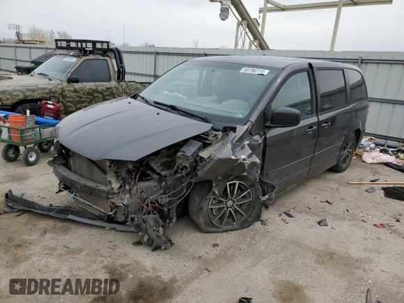 2015 Dodge Grand Caravan SE with VIN 2C4RDGBGXFR709645, listed as a Copart auction lot 50790715 with Not Provided miles and Salvage Title. Bid and sale history available at DreamBid. Image 1.