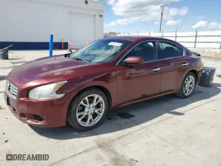 2012 Nissan Maxima 3.5 S with VIN 1N4AA5AP7CC811653, listed as a Copart auction lot 50008455 with 267,605 mi miles and Salvage Title. Bid and sale history available at carsss.com. Image 1.