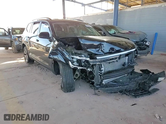 2024 Volkswagen Atlas SE with VIN 1V2LR2CAXRC577437, listed as a Copart auction lot 43693485 with 8,342 mi miles and Salvage title. Bid and sale history available at DreamBid. Image 12.