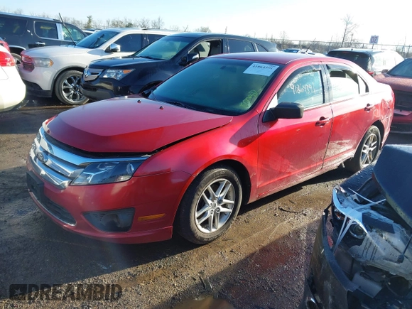 2011 Ford Fusion S with VIN 3FAHP0GA1BR232175, listed as a IAAI auction lot 41864391 with 324,988 mi miles. Bid and sale history available at carsss.com. Image 17.
