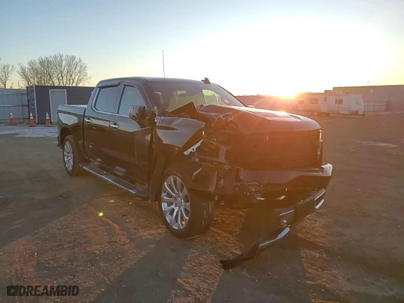2022 Chevrolet Silverado 1500 LTD High Country with VIN 3GCUYHEL4NG182817, listed as a Copart auction lot 87887415 with 10,402 mi miles and Salvage Title. Bid and sale history available at carsss.com. Image 10.