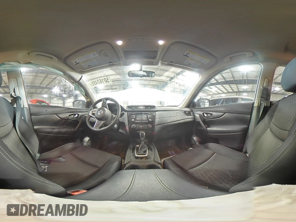 2017 Nissan Rogue S with VIN KNMAT2MV0HP619035, listed as a Copart auction lot 50162495 with 75,516 mi miles and Salvage Title. Bid and sale history available at carsss.com. Image 15.