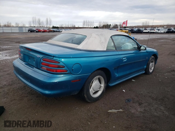 1994 Ford Mustang with VIN 1FALP4444RF169919, listed as a Copart auction lot 86349994 with 273,020 mi miles and Salvage title. Bid and sale history available at DreamBid. Image 3.
