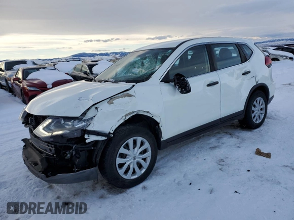 2017 Nissan Rogue SV with VIN KNMAT2MV6HP573601, listed as a Copart auction lot 45117385 with 70,856 mi miles and Salvage Title. Bid and sale history available at carsss.com. Image 1.