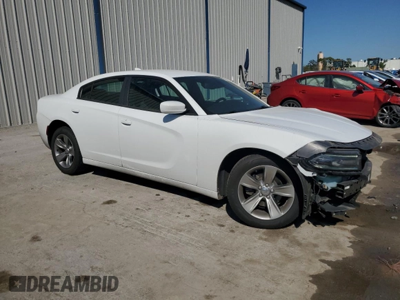 2018 Dodge Charger SXT Plus with VIN 2C3CDXHG7JH169445, listed as a Copart auction lot 53265555 with 107,024 mi miles and Salvage Title. Bid and sale history available at carsss.com. Image 4.
