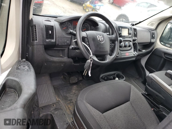 2018 Ram ProMaster Cargo with VIN 3C6TRVAG4JE108567, listed as a Copart auction lot 46140604 with 186,656 mi miles and Clean Title. Bid and sale history available at DreamBid. Image 8.