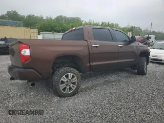 2017 Toyota Tundra Platinum with VIN 5TFAY5F10HX606671, listed as a Copart auction lot 58324935 with 137,112 mi miles and Salvage title. Bid and sale history available at DreamBid. Image 3.