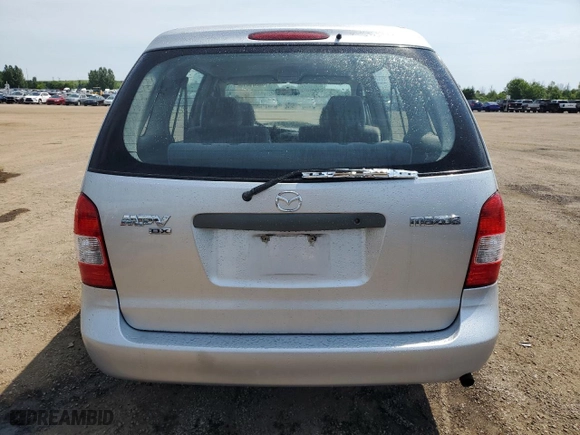 2001 Mazda MPV DX with VIN JM3LW28G710175928, listed as a Copart auction lot 60869414 with 153,080 mi miles and Salvage Title. Bid and sale history available at carsss.com. Image 6.