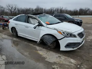 2015 Hyundai Sonata Sport with VIN 5NPE34AB0FH083851, listed as a Copart auction lot 44110145 with Not Provided miles and Salvage Title. Bid and sale history available at carsss.com. Image 4.