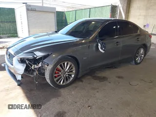 2018 Infiniti Q50 Luxe with VIN JN1EV7AP6JM363783, listed as a IAAI auction lot 42027040 with 41,020 mi miles and . Bid and sale history available at DreamBid. Image 2.