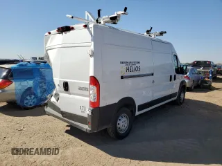 2023 Ram ProMaster Cargo with VIN 3C6MRVHG0PE581501, listed as a Copart auction lot 73074274 with 10,510 mi miles and Salvage Title. Bid and sale history available at carsss.com. Image 3.