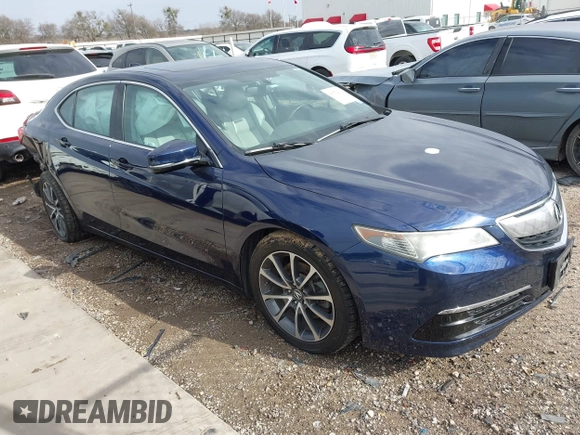 2016 Acura TLX V6 with VIN 19UUB2F35GA000185, listed as a IAAI auction lot 41572532 with 97,431 mi miles. Bid and sale history available at carsss.com. Image 1.
