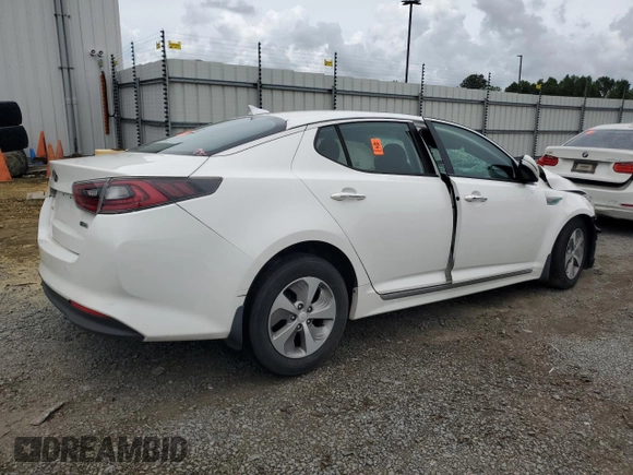 2016 Kia Optima Hybrid with VIN KNAGM4ADXG5094622, listed as a Copart auction lot 66129294 with 0 mi miles and Salvage Title. Bid and sale history available at carsss.com. Image 3.