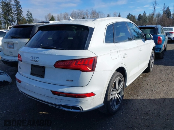2020 Audi Q5 S line Prestige with VIN WA1F2AFYXL2100908, listed as a IAAI auction lot 41538936 with 80,238 mi miles. Bid and sale history available at carsss.com. Image 4.