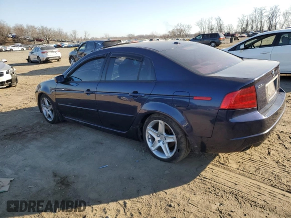 2006 Acura TL with VIN 19UUA66296A014252, listed as a Copart auction lot 48910725 with 259,371 mi miles and Salvage Title. Bid and sale history available at carsss.com. Image 2.