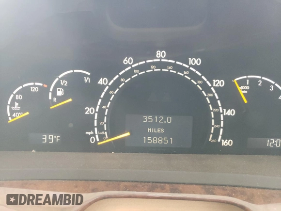 2005 Mercedes-Benz S-Class 5.0L with VIN WDBNG75J85A447977, listed as a Copart auction lot 89194145 with 158,851 mi miles and Clean Title. Bid and sale history available at carsss.com. Image 9.