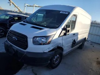 2015 Ford Transit Cargo with VIN 1FTNR2CM1FKA04643, listed as a Copart auction lot 83470614 with 260,133 mi miles and Salvage Title. Bid and sale history available at carsss.com. Image 1.