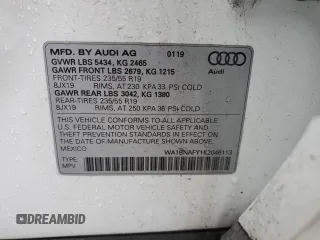 2019 Audi Q5 Premium Plus z VIN WA1BNAFY1K2046113, wystawiony jako Copart lot #52155385 z przebiegiem 56 953 mil mil oraz Szkoda całkowita • Salvage title. Historia ofert i sprzedaży dostępna na DreamBid. Obrazek 13.