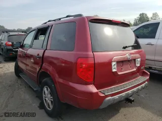 2003 Honda Pilot EX with VIN 2HKYF18573H510831, listed as a Copart auction lot 62717142 with 0 mi miles and Salvage Title. Bid and sale history available at carsss.com. Image 3.