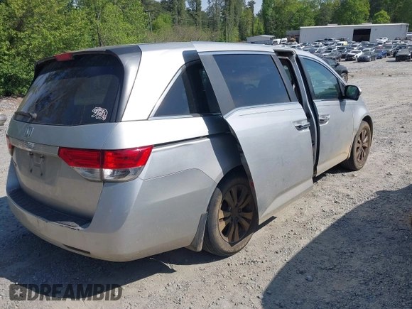 2014 Honda Odyssey EX with VIN 5FNRL5H44EB066739, listed as a IAAI auction lot 42073712 with Not Provided miles and . Bid and sale history available at carsss.com. Image 4.
