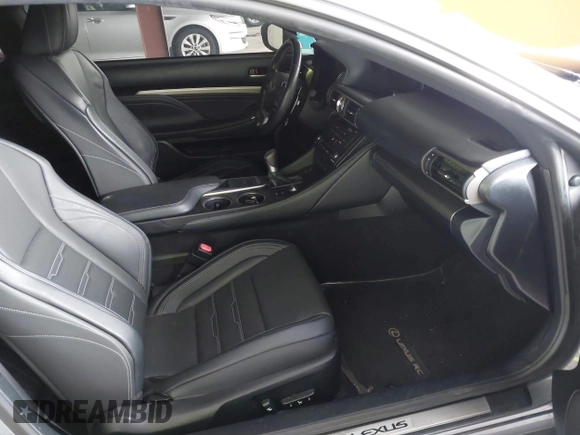 2015 Lexus RC 350 F Sport with VIN JTHHE5BC5F5004905, listed as a IAAI auction lot 42646064 with Not provided miles and . Bid and sale history available at DreamBid. Image 5.