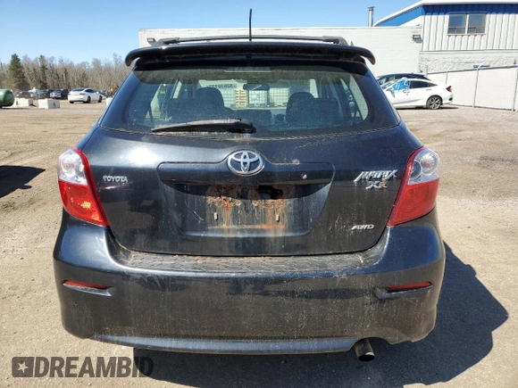 2009 Toyota Matrix S with VIN 2T1LE40E29C001820, listed as a Copart auction lot 53630135 with 335,287 mi miles and Clean title. Bid and sale history available at DreamBid. Image 6.
