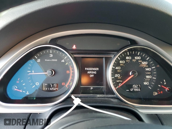 2013 Audi Q7 3.0L TDI Premium Plus with VIN WA1LMAFE5DD009800, listed as a Copart auction lot 80018364 with 127,955 mi miles and Clean Title. Bid and sale history available at carsss.com. Image 9.
