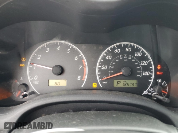 2013 Toyota Corolla L with VIN 2T1BU4EE2DC964667, listed as a Copart auction lot 51171885 with 186,737 mi miles and Clean Title. Bid and sale history available at DreamBid. Image 9.