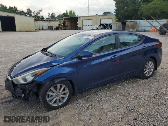 2016 Hyundai Elantra SE with VIN 5NPDH4AE0GH753374, listed as a Copart auction lot 61008175 with 128,187 mi miles and Salvage title. Bid and sale history available at DreamBid. Image 1.