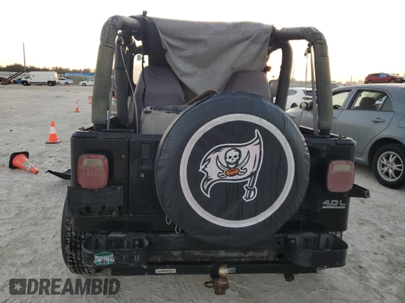1992 Jeep Wrangler with VIN 2J4FY29SXNJ554171, listed as a Copart auction lot 77655294 with 115,494 mi miles and Salvage Title. Bid and sale history available at carsss.com. Image 6.