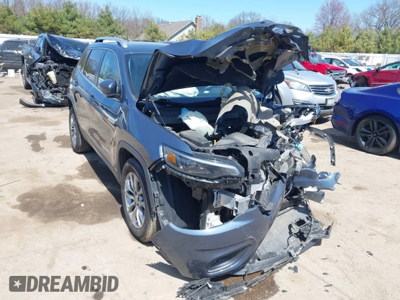 2020 Jeep Cherokee Altitude with VIN 1C4PJLLB9LD577827, listed as a IAAI auction lot 42040014 with 76,340 mi miles and . Bid and sale history available at carsss.com. Image 1.