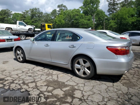 2011 Lexus LS 460 with VIN JTHBL5EF6B5105009, listed as a Copart auction lot 56377035 with 99,513 mi miles and Salvage title. Bid and sale history available at DreamBid. Image 2.