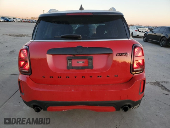 2024 MINI Countryman Cooper S with VIN WMZ53BR0XR3R87908, listed as a Copart auction lot 49533915 with 9,642 mi miles and Salvage Title. Bid and sale history available at carsss.com. Image 6.