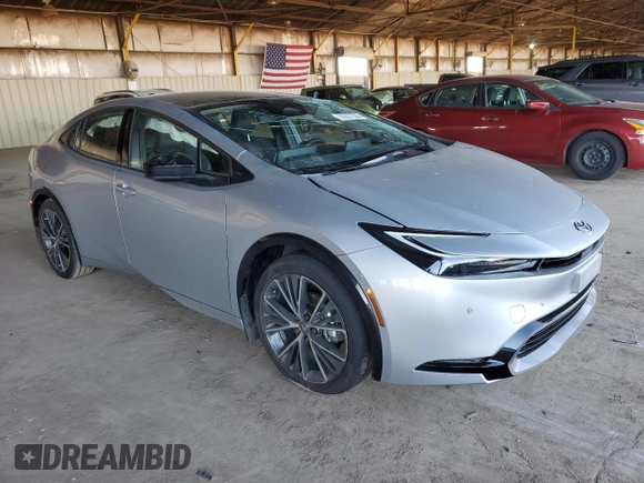 2024 Toyota Prius LE with VIN JTDACAAU4R3044307, listed as a Copart auction lot 50027535 with 2,215 mi miles and Salvage Title. Bid and sale history available at carsss.com. Image 4.