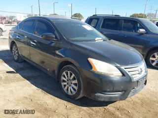 2015 Nissan Sentra S with VIN 3N1AB7AP8FY228073, listed as a IAAI auction lot 41433884 with 254,710 mi miles. Bid and sale history available at carsss.com. Image 1.