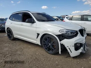 2020 BMW X3 M Competition with VIN 5YMTS0C06LLT10764, listed as a Copart auction lot 49572565 with 0 mi miles and Salvage Title. Bid and sale history available at carsss.com. Image 4.