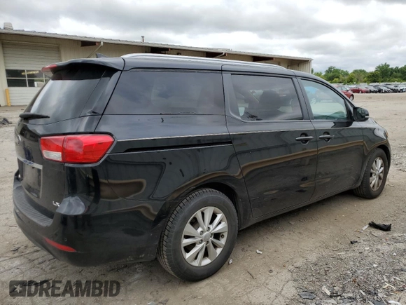 2016 Kia Sedona LX with VIN KNDMB5C17G6091577, listed as a Copart auction lot 61692944 with 113,937 mi miles and Salvage Title. Bid and sale history available at carsss.com. Image 3.