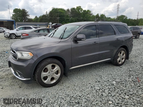 2014 Dodge Durango Limited with VIN 1C4RDJDG7EC596318, listed as a Copart auction lot 55439765 with 171,571 mi miles and Clean title. Bid and sale history available at DreamBid. Image 1.