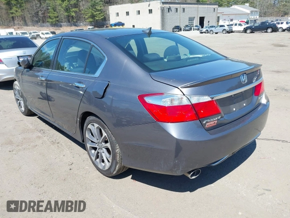 2014 Honda Accord Sedan Sport with VIN 1HGCR2F52EA072080, listed as a IAAI auction lot 42053217 with 233,485 mi miles. Bid and sale history available at carsss.com. Image 3.