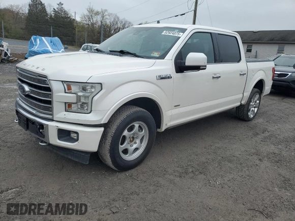 2017 Ford F-150 XL with VIN 1FTEW1EG0HFA91988, listed as a Copart auction lot 52924075 with 153,836 mi miles and Clean Title. Bid and sale history available at carsss.com. Image 1.